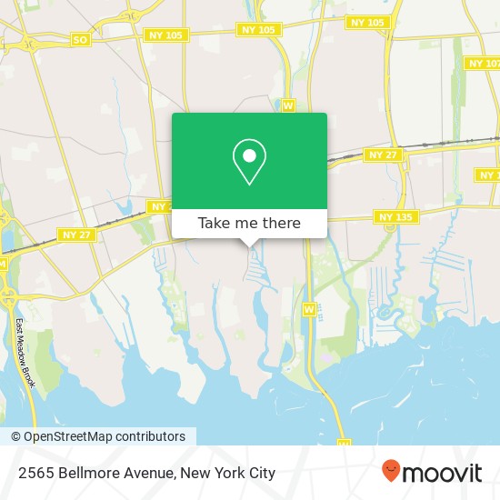 2565 Bellmore Avenue map