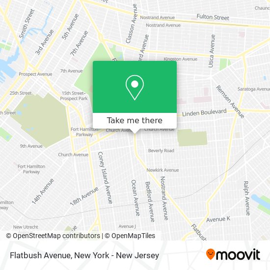 Mapa de Flatbush Avenue