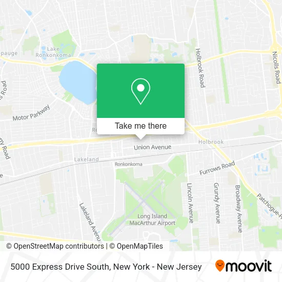 5000 Express Drive South map