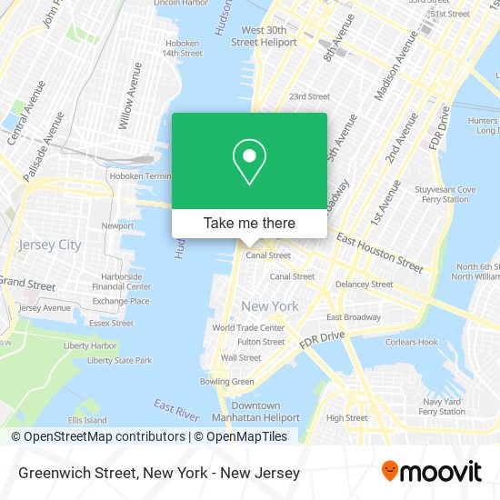 Mapa de Greenwich Street