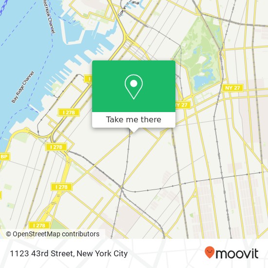Mapa de 1123 43rd Street