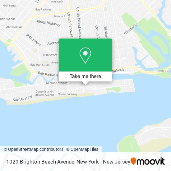 1029 Brighton Beach Avenue map