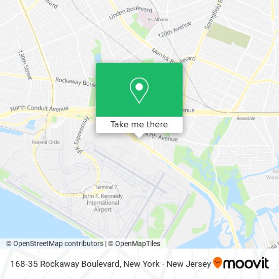 Mapa de 168-35 Rockaway Boulevard