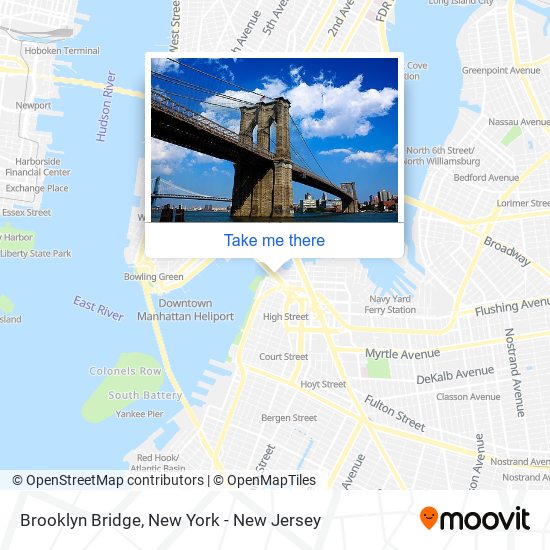 Mapa de Brooklyn Bridge