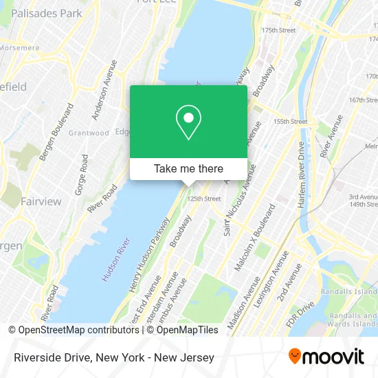 Riverside Drive map