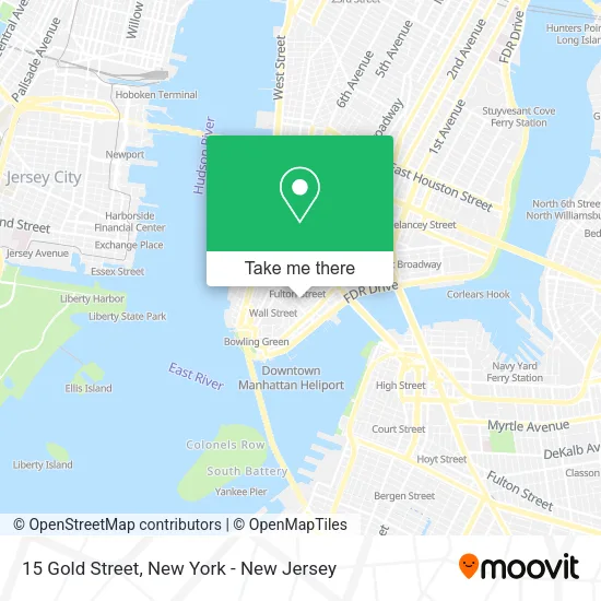 15 Gold Street map