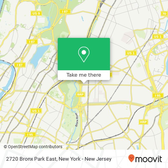 Mapa de 2720 Bronx Park East