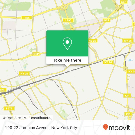 Mapa de 190-22 Jamaica Avenue