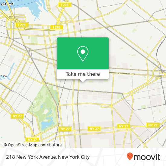 218 New York Avenue map