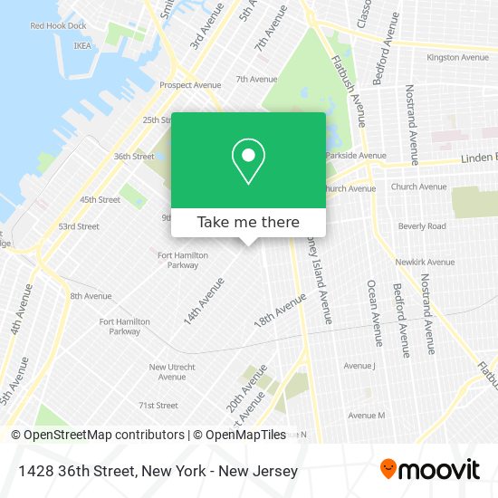 1428 36th Street map