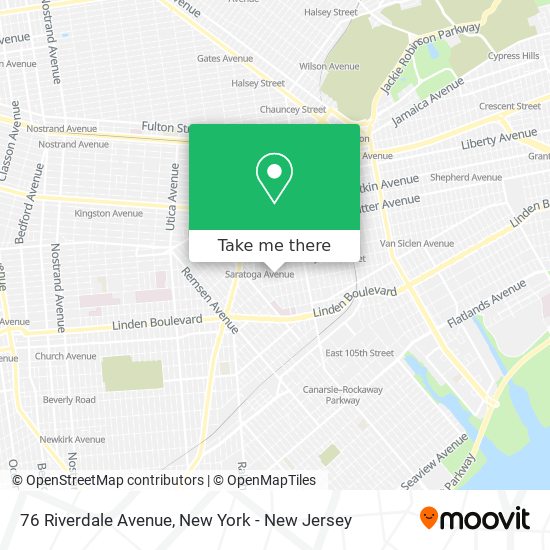 Mapa de 76 Riverdale Avenue