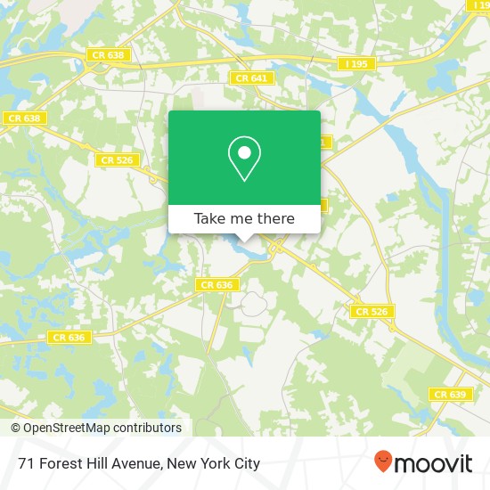Mapa de 71 Forest Hill Avenue