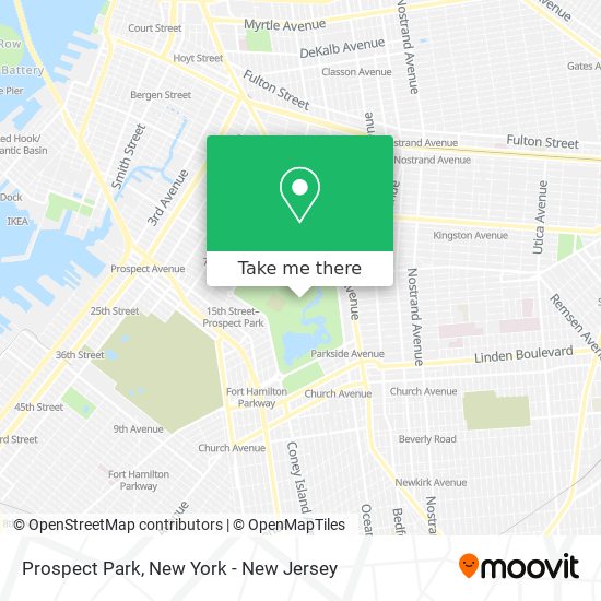 Mapa de Prospect Park