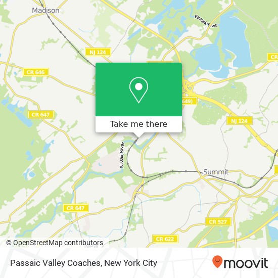 Mapa de Passaic Valley Coaches