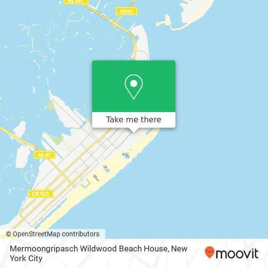 Mapa de Mermoongripasch Wildwood	Beach House