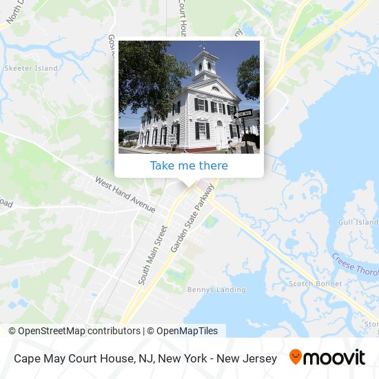 Cape May Court House, NJ map