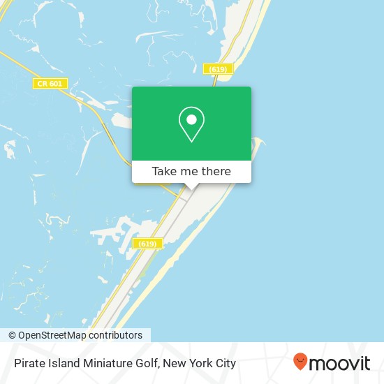 Mapa de Pirate Island Miniature Golf
