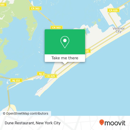 Dune Restaurant map