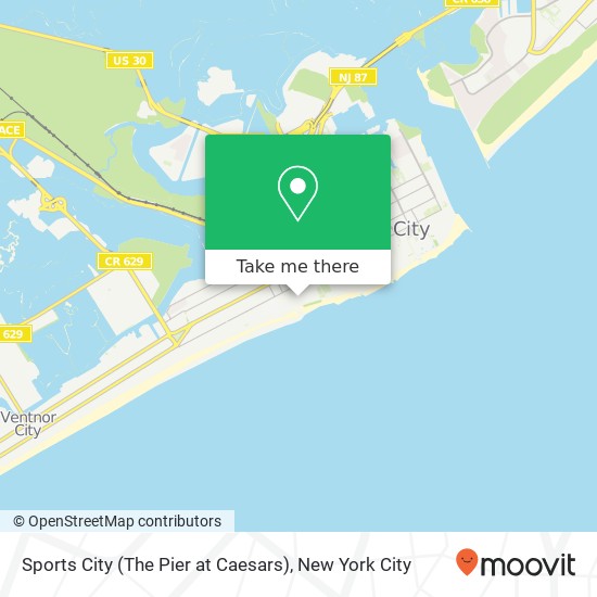 Sports City (The Pier at Caesars) map