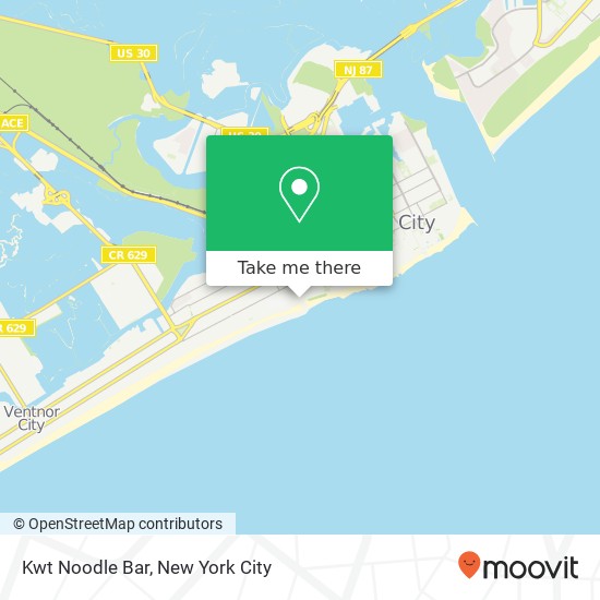 Mapa de Kwt Noodle Bar