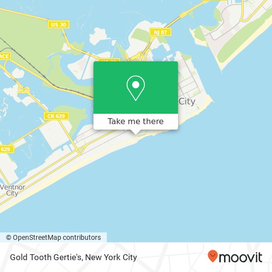 Mapa de Gold Tooth Gertie's