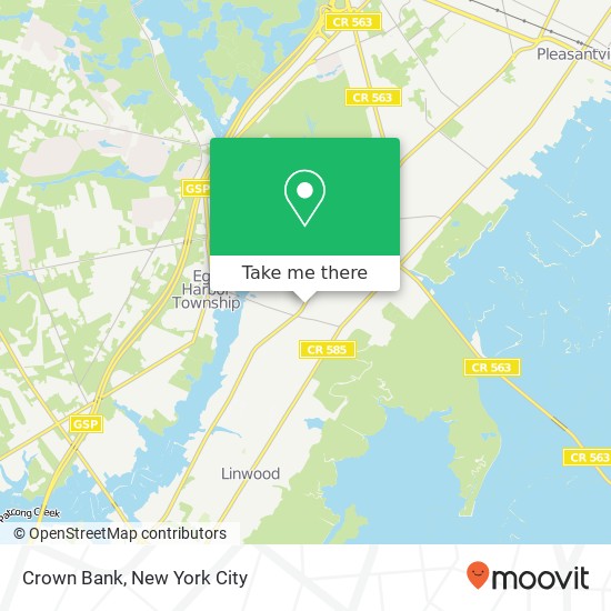 Crown Bank map