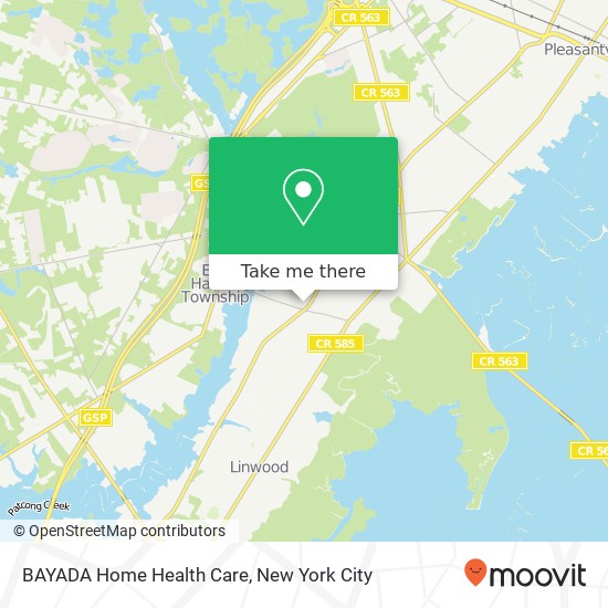 Mapa de BAYADA Home Health Care