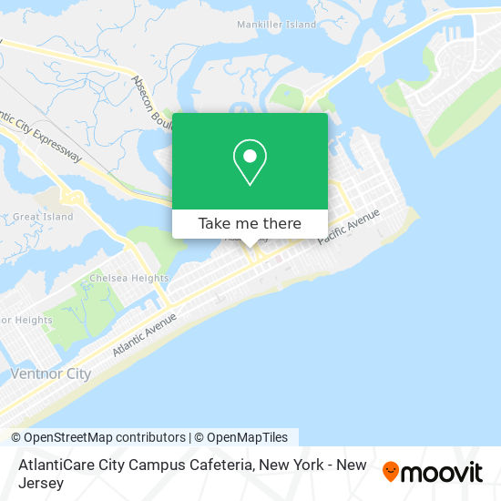 AtlantiCare City Campus Cafeteria map