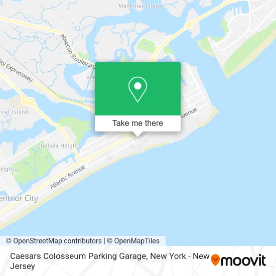 Mapa de Caesars Colosseum Parking Garage