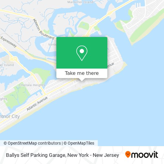 Ballys Self Parking Garage map