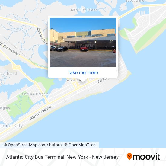 Atlantic City Bus Terminal map