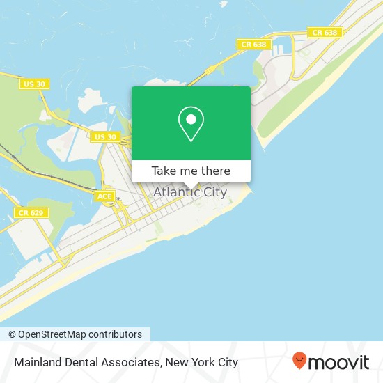 Mainland Dental Associates map