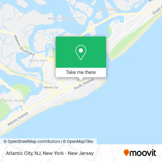 Atlantic City, NJ map