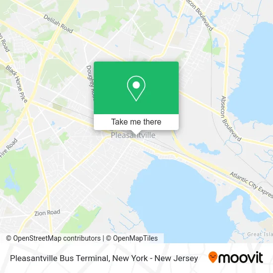 Mapa de Pleasantville Bus Terminal
