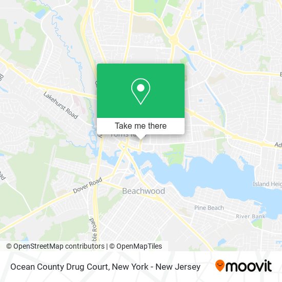 Mapa de Ocean County Drug Court