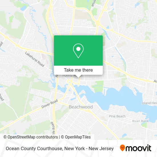 Ocean County Courthouse map