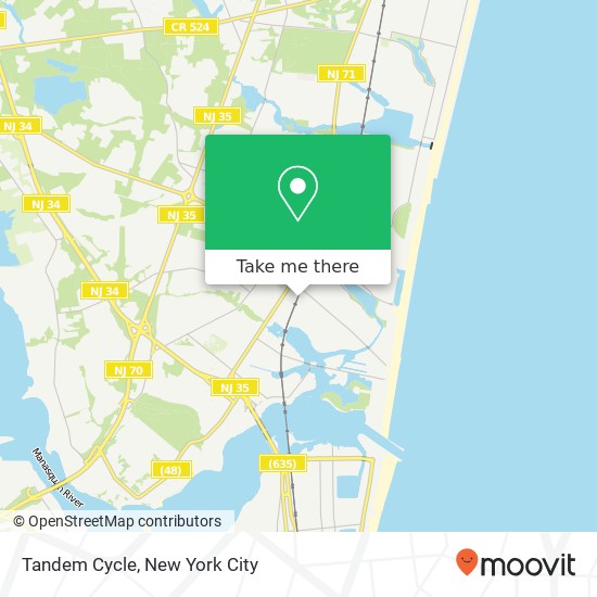 Tandem Cycle map