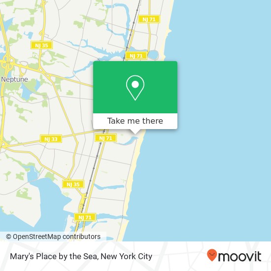 Mary's Place by the Sea map