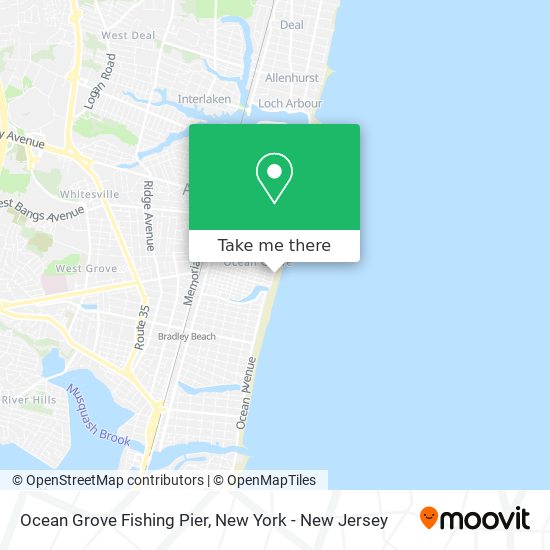 Mapa de Ocean Grove Fishing Pier