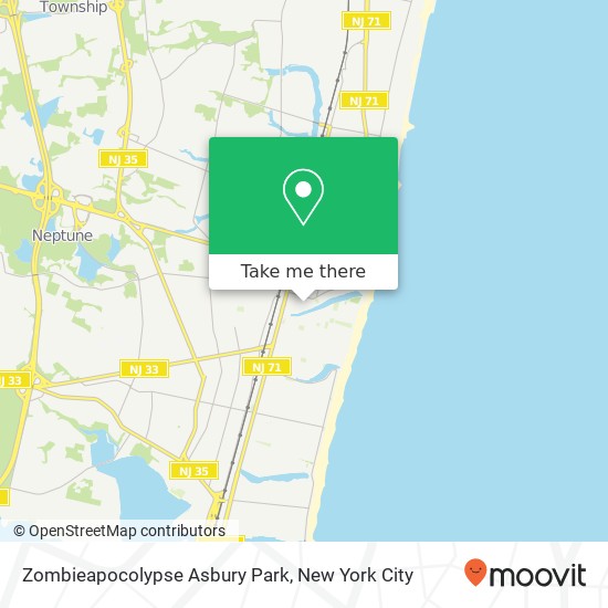 Mapa de Zombieapocolypse Asbury Park