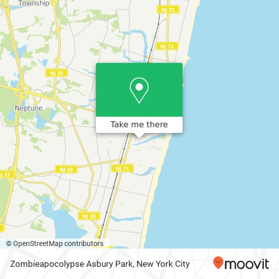 Zombieapocolypse Asbury Park map