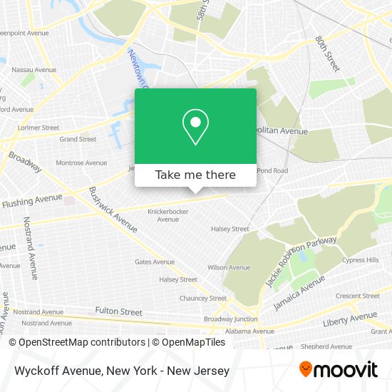 Mapa de Wyckoff Avenue