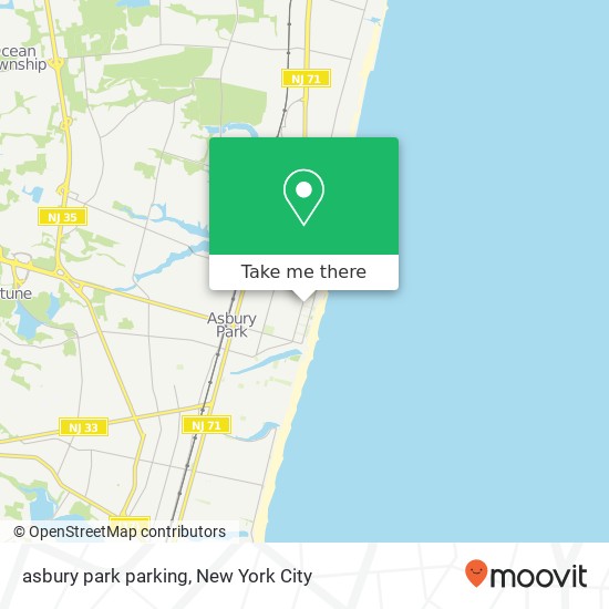 Mapa de asbury park parking