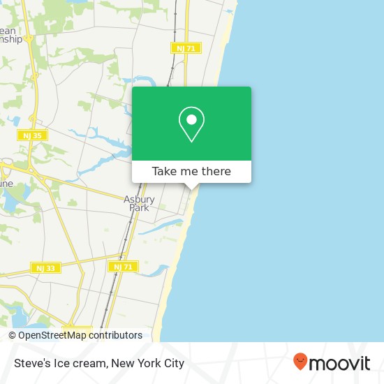Mapa de Steve's Ice cream
