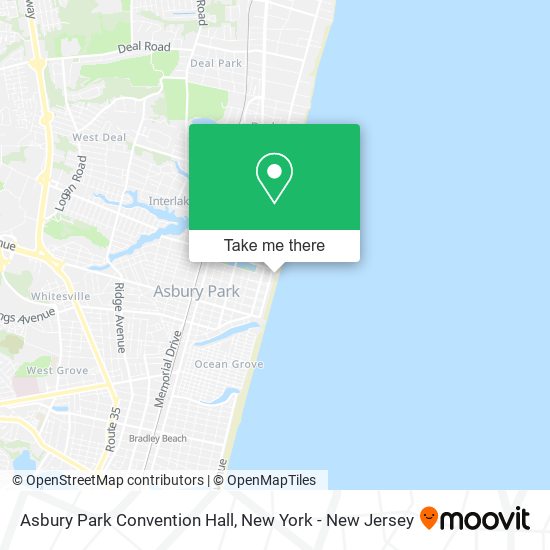 Asbury Park Convention Hall map