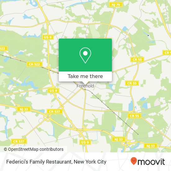 Federici's Family Restaurant map
