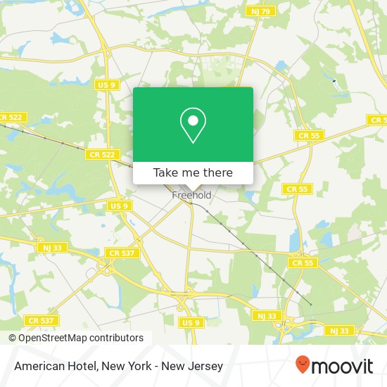 American Hotel map