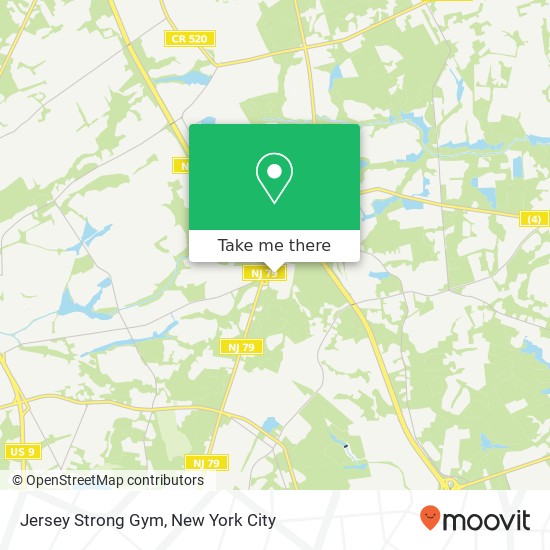 Mapa de Jersey Strong Gym
