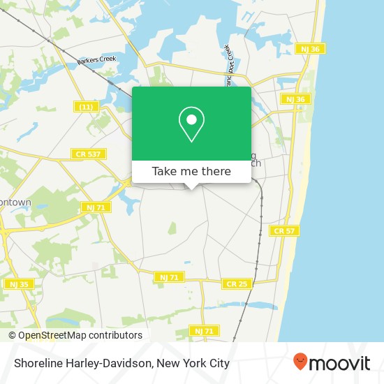 Shoreline Harley-Davidson map