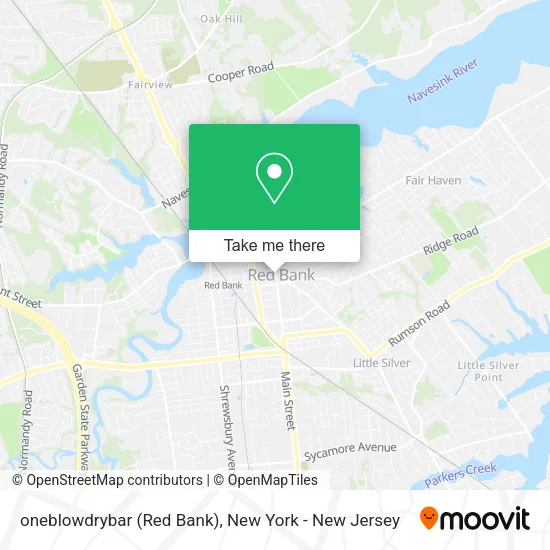 oneblowdrybar (Red Bank) map
